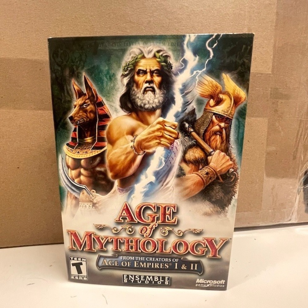 Age of Mythology PC Big Box 2002 Microsoft Ensemble Studios Complete RTS Game